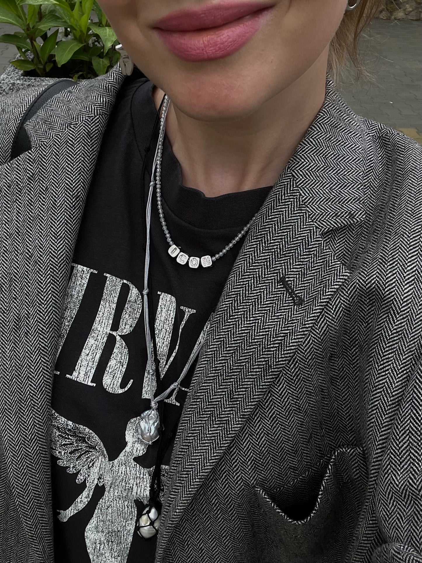 CAGE SILVER necklace