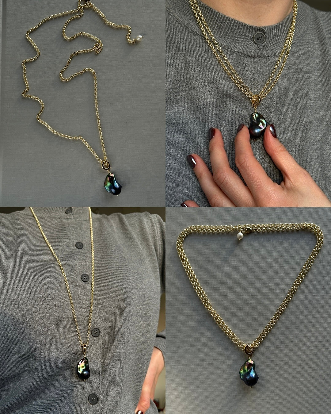 BAROQUE PEACOCK necklace