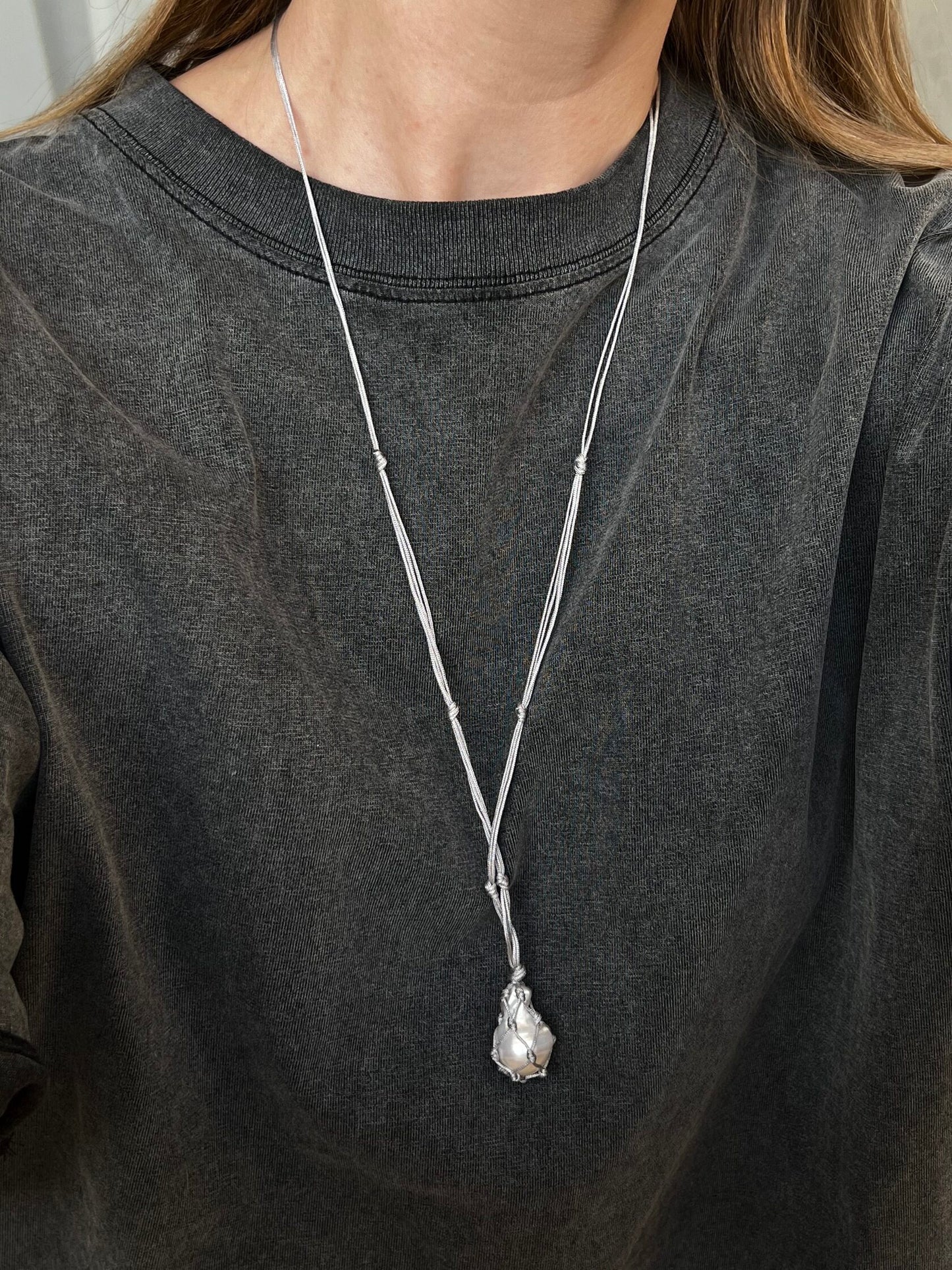 CAGE SILVER necklace