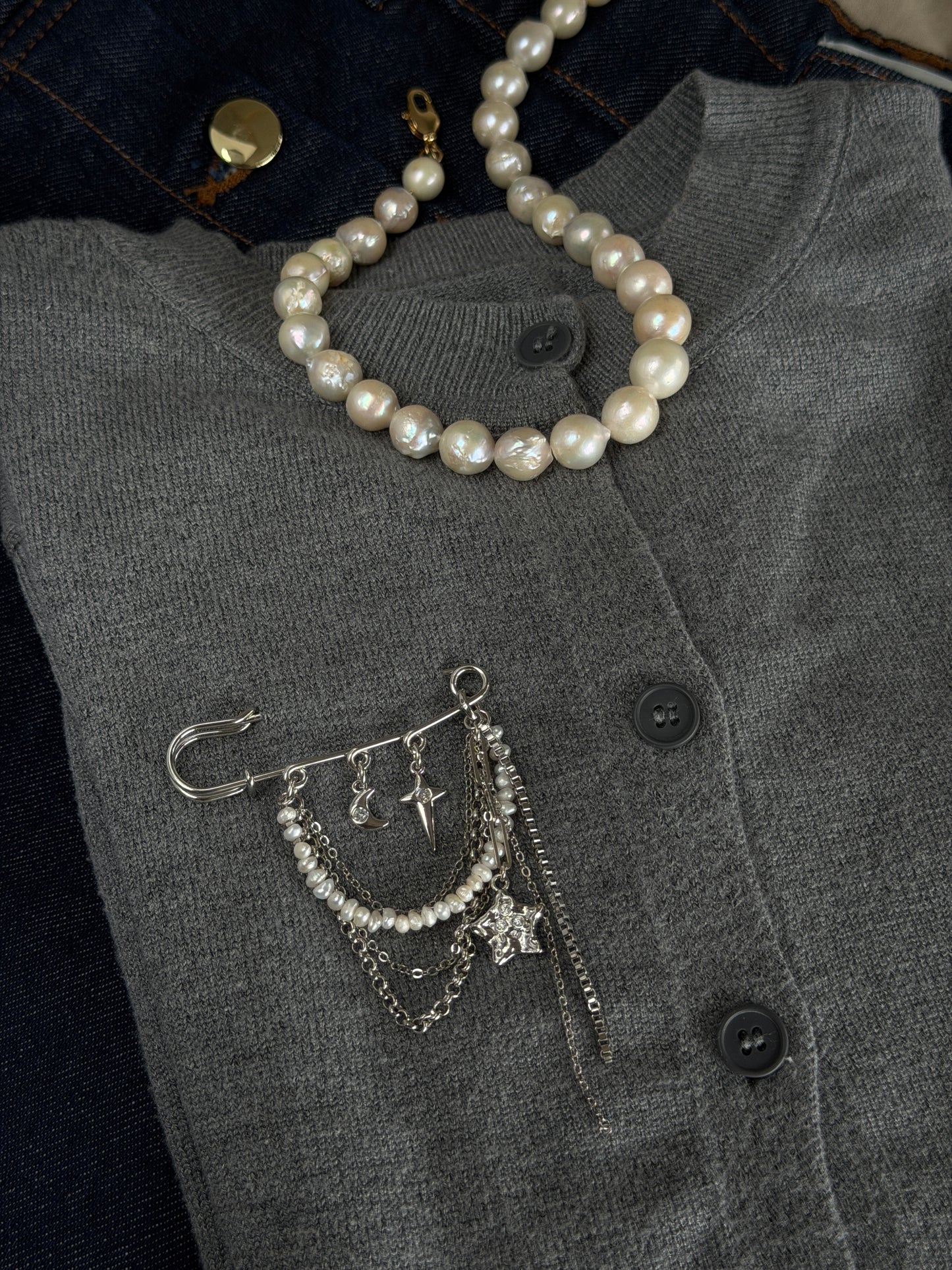CELESTIAL CHARM brooch