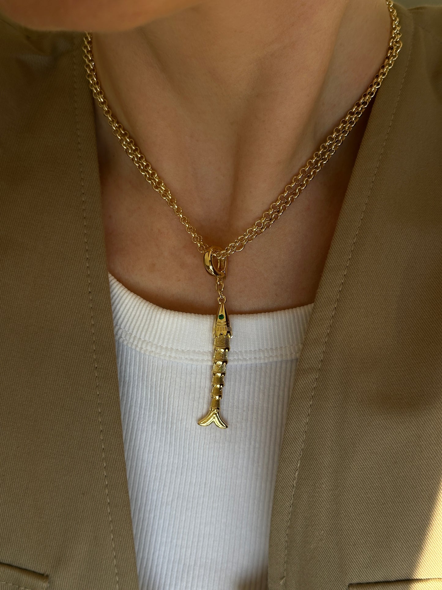 NEEDLE FISH necklace