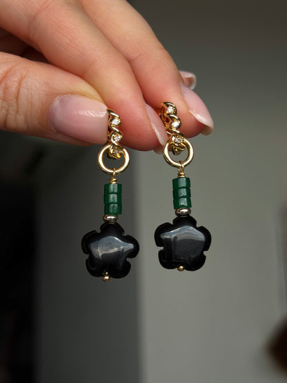 NOIR BLOOM earrings