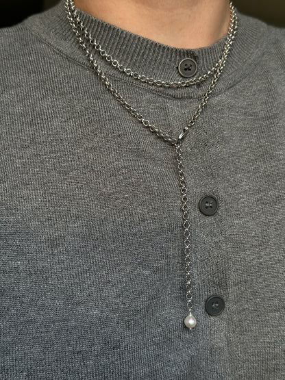 BAROQUE GREY necklace