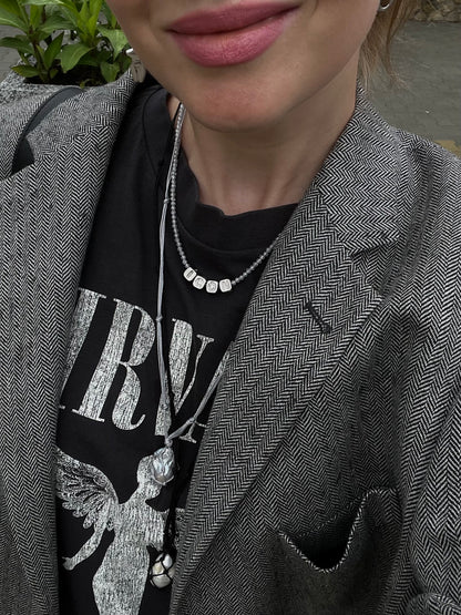 CAGE SILVER necklace