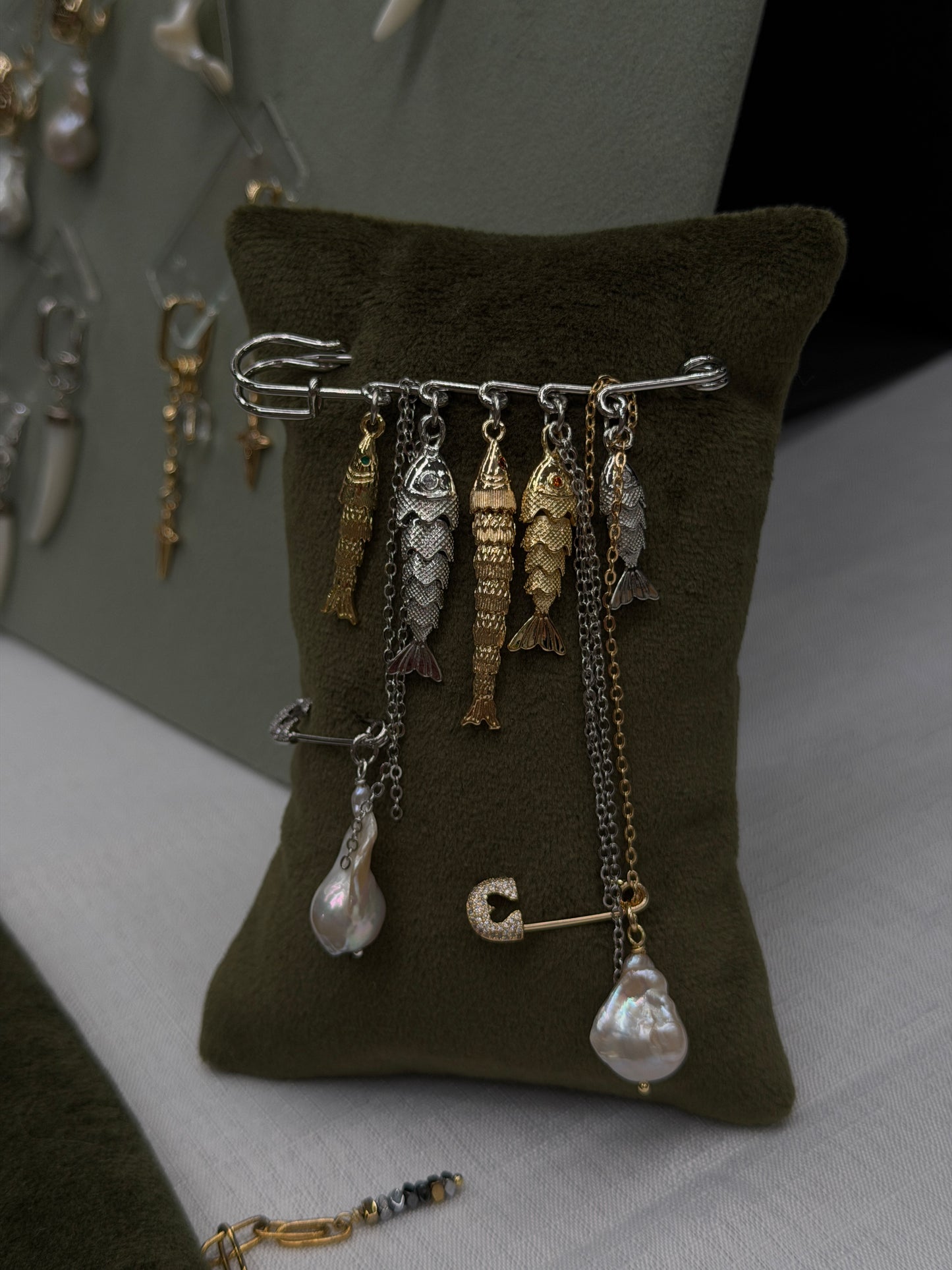 CATCH OF THE DAY brooch