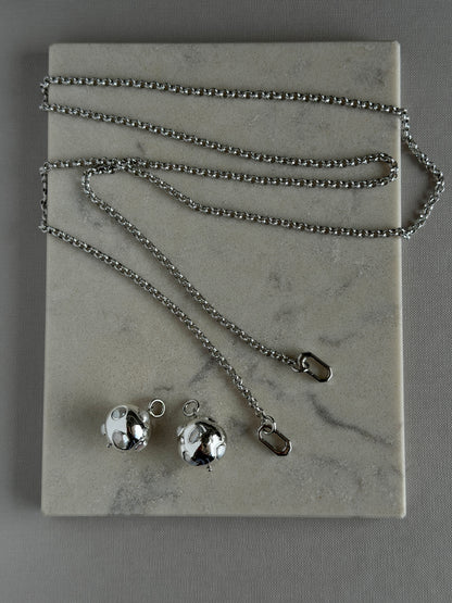 ORBIT PEARL lariat necklace