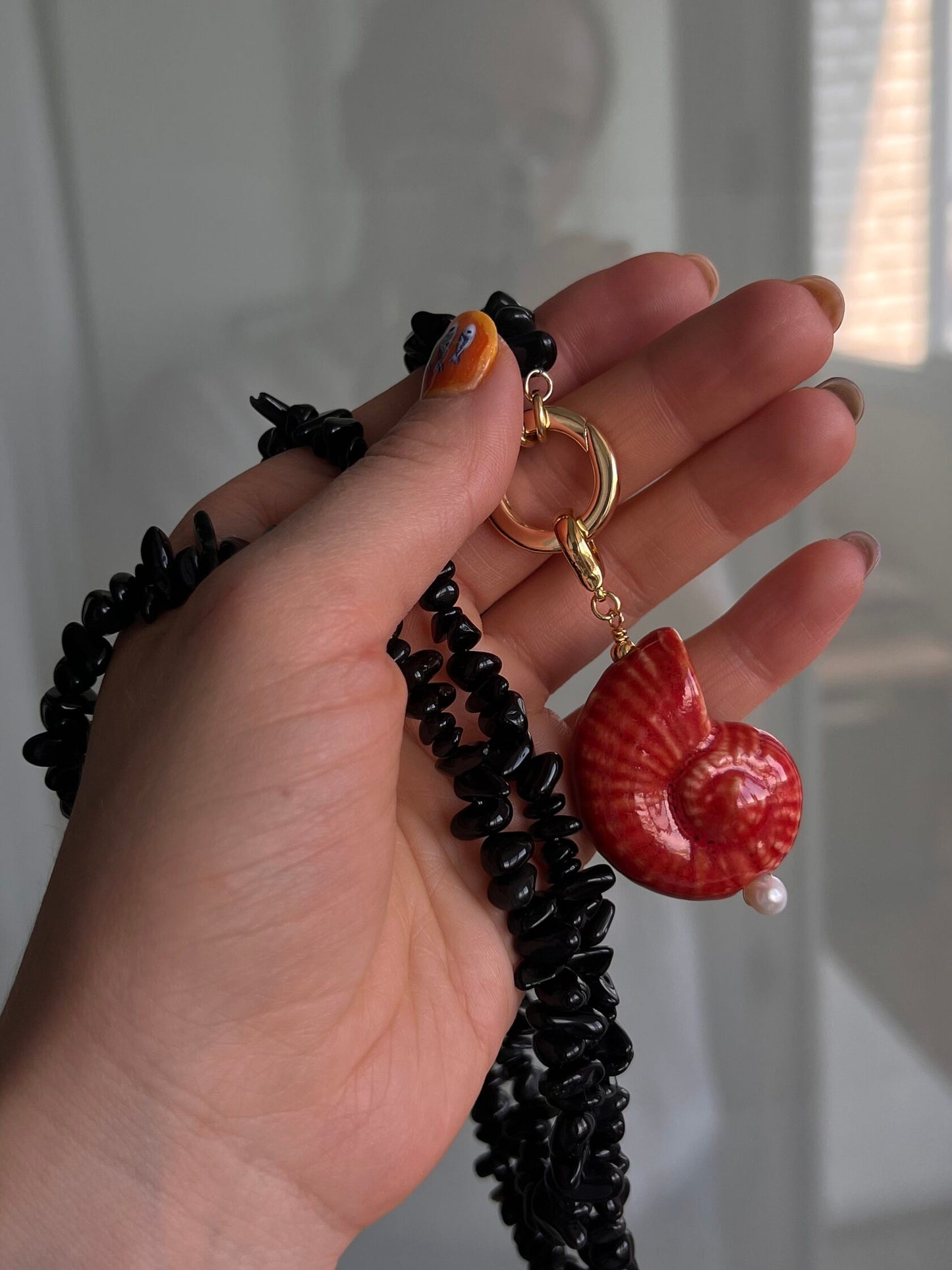 RED CONCH necklace