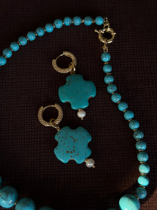 LAGOON CROSS earrings