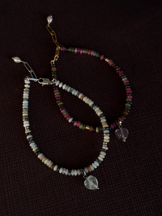 CANDY HEART anklet