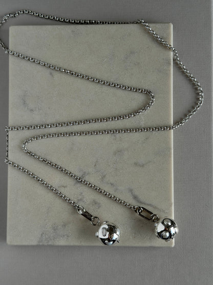 ORBIT PEARL lariat necklace