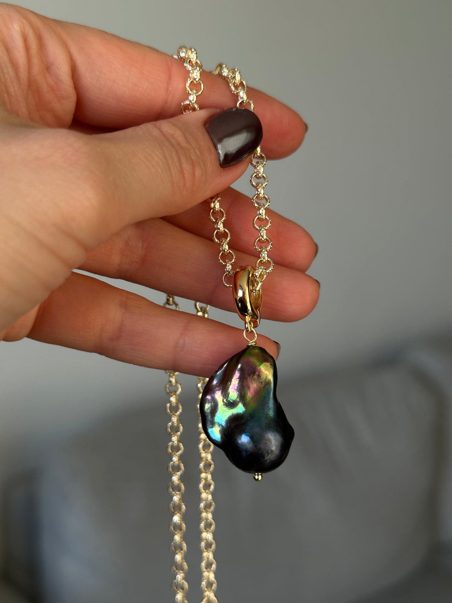 BAROQUE PEACOCK necklace