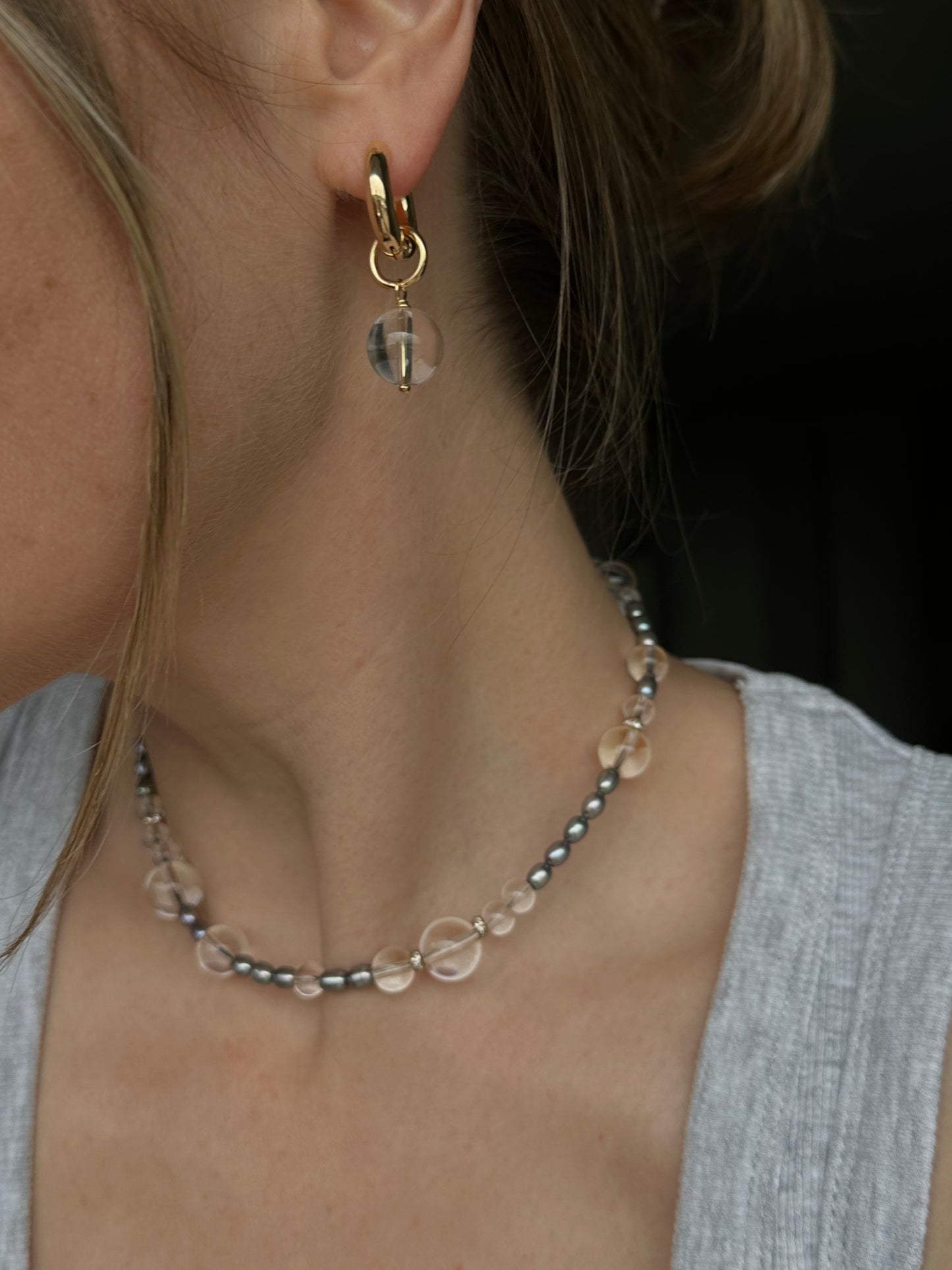 SILVER BUBBLE necklace