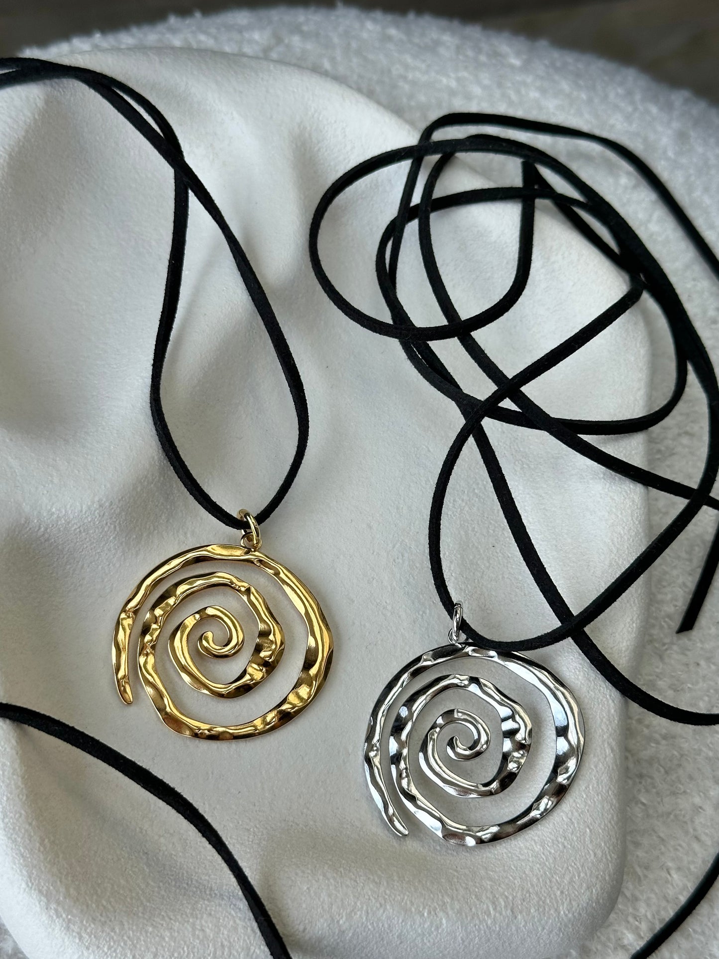 SWIRL wrap necklace