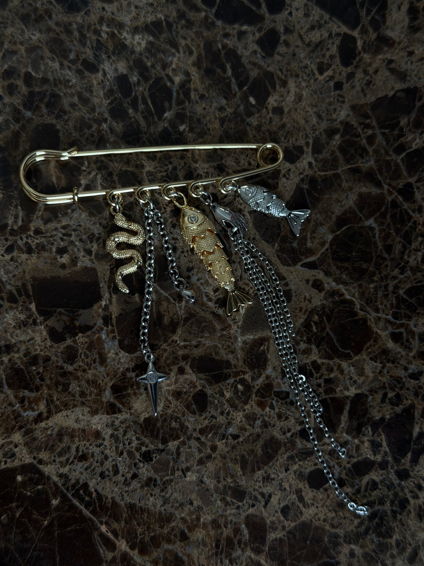 OCEAN SPELL brooch