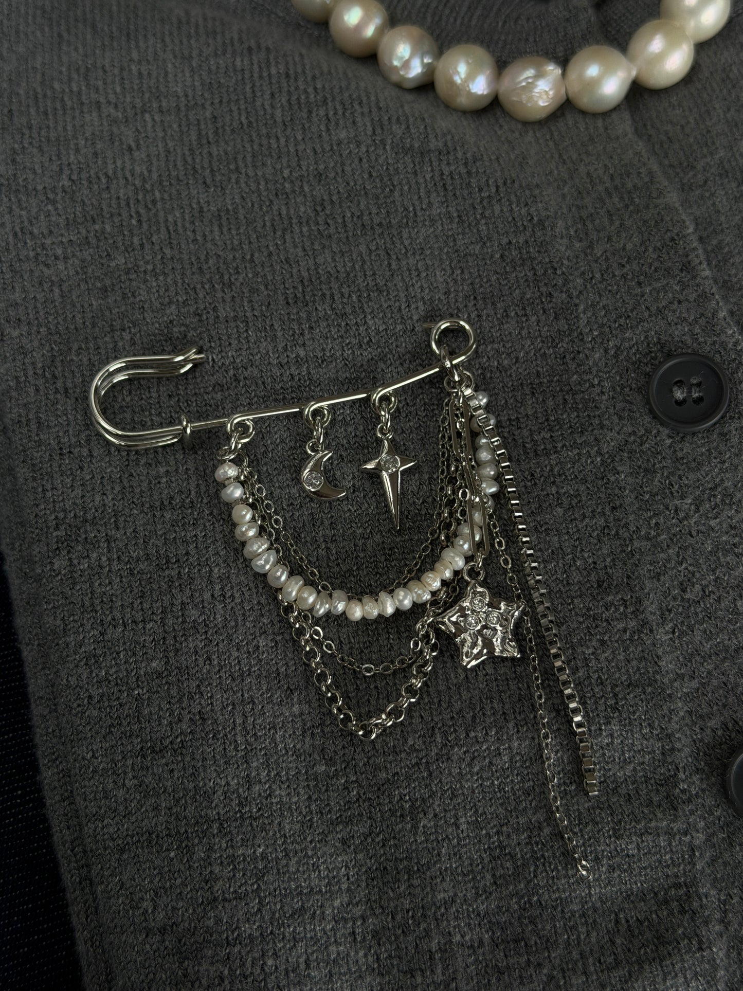 CELESTIAL CHARM brooch