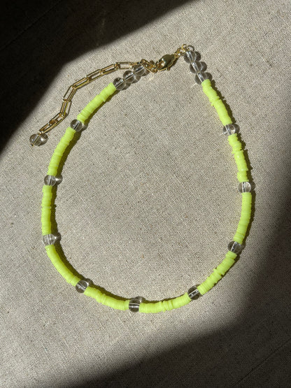 NEON GREEN necklace