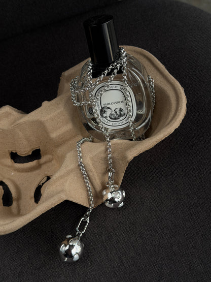 ORBIT PEARL lariat necklace