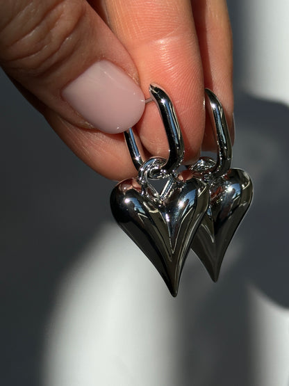 BIG HEART earrings