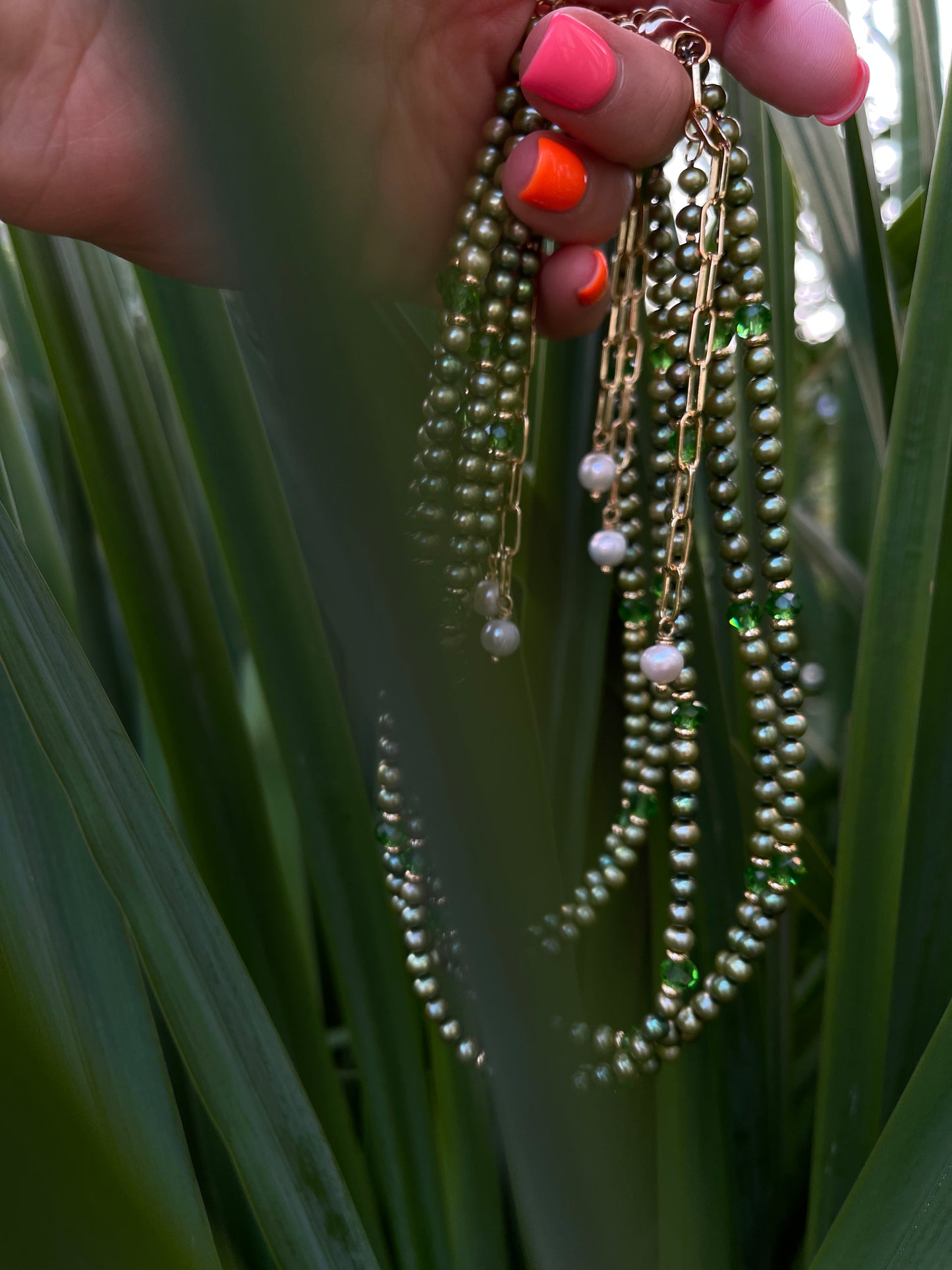 LUSH GREEN necklace