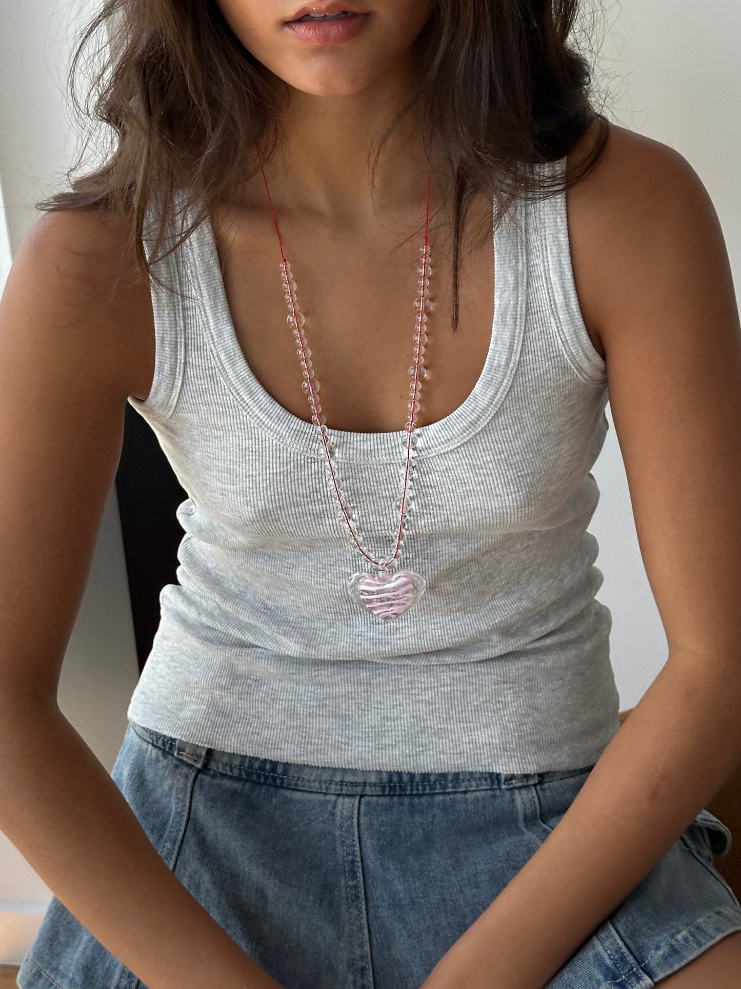 PINK HEART necklace