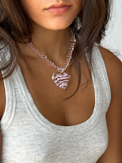 PINK HEART necklace