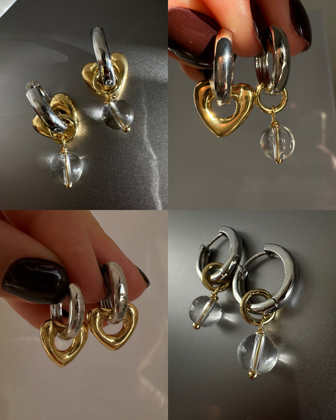 ICE HEART earrings